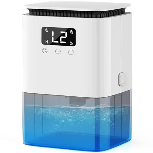 【2025最新型 除湿量アップグレード!】除湿機 小型 除湿器 空気清浄機 強力除湿 衣類乾燥 1200ml大容量 350ML/日除湿量 自動霜取り機能付き 集塵フィルター 湿気/梅雨対策 結露/カビ防止 任せモード 満水自動OFF 切タイマー機能 小型 除湿機 コンパクト 7色ライト 静音 省エネ 人気 脱衣所 トイレなどに適用 日本語取扱説明書付 PSE認証済 (ホワイト)